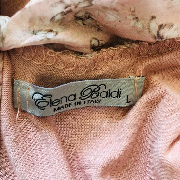 Vintage Elena Baldi Silk Blend Floral Top Made in Italy - Picture 6 of 9